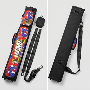 Custom Hand‑Made Pool Cue Case, 1/2 Big‑Head 9‑Ball Cue Bag, Large Capacity Portable Billiards Cue Storage Holder - Product Image 2