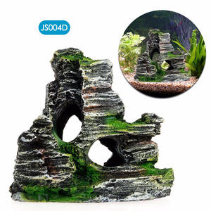 Aquário paisagem resina rockery peixes tanque decoração simulação réptil caixa rockery simulação navio - Product Image 4