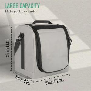 Hard <b>Hat</b> Travel Cases Crush Proof Cap Carrier for 20 <b>Hats</b> <b>Hat</b> Storage Organizer with Adjustable Shoulder Strap - Product Image 1