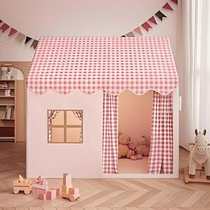 Tienda de campaña de juguete para bebés para niñas y niños al por mayor, casa de juegos estable transpirable de gran espacio para interiores y exteriores con ventana - Product Image 3