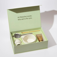 Coffret d'emballage vide de kit de Matcha personnalisé Boîte à outils Matcha pour emballage de kit de Matcha