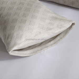 FY Customized Logo Wholesale Soft <strong>Beige</strong> Diamond Embossed 100% Polyester Flannel Fleece <strong>Bedding</strong> <strong>Set</strong> for Adults Kids - Product Image 6