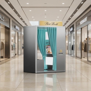 Kiosque photo en acier inoxydable, borne de service libre tout-en-un avec imprimante à écran tactile, photomaton - Product Image 6