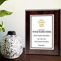 Plaque d'autorisation Offre Spéciale Impression UV Plaque de bouclier en bois Trophy Award Plaque