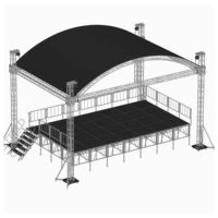 Structure de toit en acier Layher pour grand concert ou événement