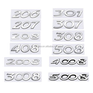 Adesivo decorativo per lettere con numero di emblema del bagagliaio posteriore in metallo all'ingrosso per il <span class=keywords><strong>308</strong></span> - Product Image 4