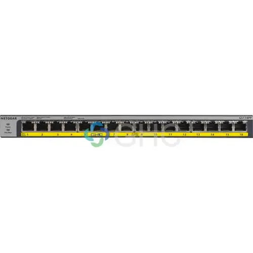 GS116LP Netgear GS116LP Switch Ethernet Gigabit PoE de 16 portas GS116LP