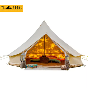 900D Oxford cuatro estaciones un dormitorio Gran Lujo impermeable yurta campana Tienda 4M-7m para la familia al aire libre Glamping bodas fiestas - Product Image 2