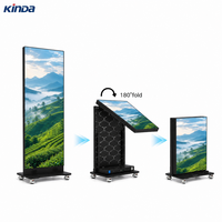 Affiche LED pliable en couleur pleine, P1.5 P1.8 P2, écran LED publicitaire, intérieur/extérieur, portable, mobile, écran d'affichage LED