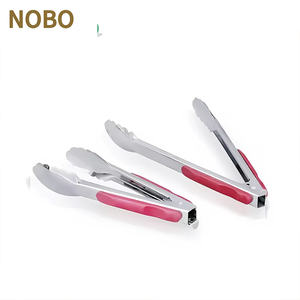 Acier inoxydable <span class=keywords><strong>Ménage</strong></span> Pain Alimentaire Clip Cuisine Clip Anti-brûlure Légumes Barbecue Barbecue Steak Silicone - Product Image 6