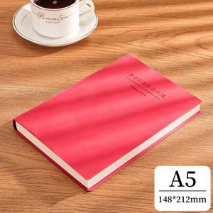 Carnet de notes personnalisé en cuir PU à couverture souple épaissie A4/B5/A5 avec reliure thermique - Product Image 4