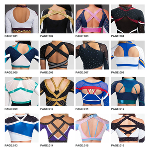 Personnalisable événement Cheerleading Performance vêtements nouvelle maille épissage unisexe adulte numérique Cheerleading uniformes - Product Image 3