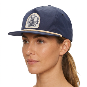 Casquette Snapback 6 Panneaux Charles Wesley Gorin Bleu Marine avec Logo Ours Brodé Unisexe Chapeau Décontracté - Product Image 3