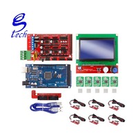 Printer 3D Mega 2560 Mega 2560 R3 + Panel Kontrol RAMPS 1.4 + 5 Buah Kit Penggerak Motor Stepper DRV8825 Mega 2560