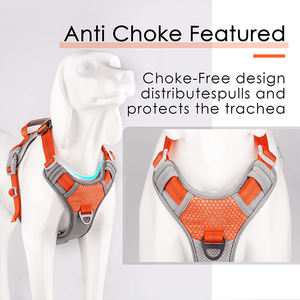 Grand <span class=keywords><strong>harnais</strong></span> pour <span class=keywords><strong>chien</strong></span> sans traction doux réglable étanche nouveau <span class=keywords><strong>harnais</strong></span> pour animaux de compagnie pour chiens Sublimation luxe Logo personnalisé ensemble de laisse pour animaux de compagnie - Product Image 3