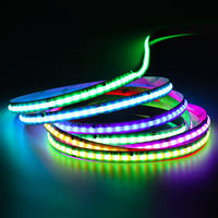 Bande lumineuse LED COB RGBIC 12 mm Pixel adressable DC24V RGB RGBW Flexible Télécommande intelligente IP68