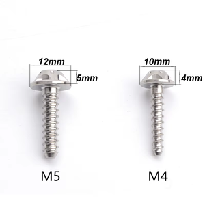 Tornillos Autorroscantes de Cabeza Hexagonal de Aleación de Titanio GR5 con Acabado Zincado, Rosca Derecha, Métrica M2, para Carrocería de Motocicleta - Product Image 2