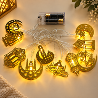 Décorations de Ramadan en gros Pafu, Eid Mubarak, guirlande lumineuse LED en forme de croissant de lune blanc chaud