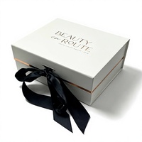 Boîte d'emballage en papier avec logo personnalisé, boîte cadeau en carton rigide avec fermeture magnétique de luxe pour cosmétiques, bijoux, emballage haut de gamme
