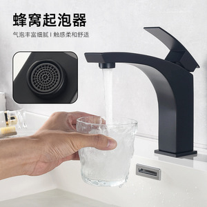 Jboyun Stainless Steel Basin Faucet 304 Single Handle Ceramic Valve Core Deck Mounted Hot Cold Water - Product Image 2