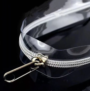 للبيع بالجملة شفافة مقاومة للماء #3 و #5 واضحة في لفة سحاب نايلون لحقيبة المكياج - Product Image 5