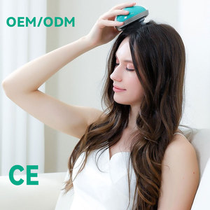 Massageador de cabeça inteligente com vibração, bateria de 1200mAh, peso de 230g, proporciona energia de longa duração, cuidado profundo do couro cabeludo, melhora o sono. - Product Image 1