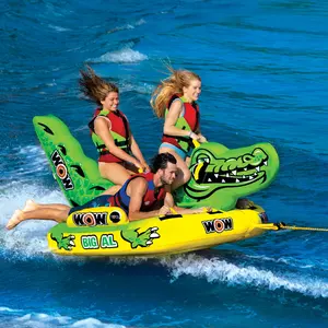 Mới Bay Nước Towable Trò Chơi Inflatable Kéo Thuyền, Inflatable Bay Cưỡi Trò Chơi Với Thiết Kế Tùy Chỉnh