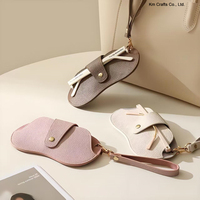 Étui à lunettes en cuir PU souple à motif litchi, étui à lunettes de soleil, porte-clés, étui de voyage portable pour lunettes, rangement pour lunettes