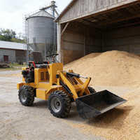 Loader Backhoe Beroda Diesel JINLIN Bersertifikat Kualitas Tinggi, Mesin Bertenaga Besar, Kapasitas Bucket 0.15m, Garansi 3 Tahun