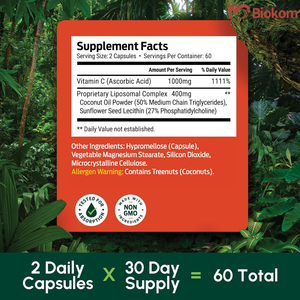 OEM Capsule de vitamine C liposomale haute absorption liposoluble Suppléments vitaminiques VC Supplément de vitamine C booster de collagène - Product Image 3