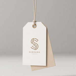 MOS Non-Woven Rectangle Flag Labels Laser Cut Digital Printing Garment Tags Eco-Friendly Straight Cut - Product Image 2