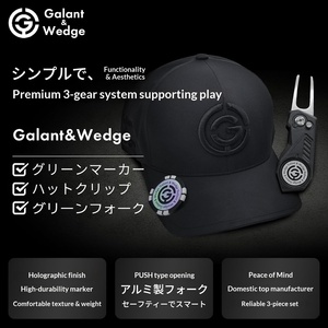 Marqueur de golf <span class=keywords><strong>Galant</strong></span> & Wedge, aimant, clip pour chapeau, fourchette verte rétractable, cadeau, fabriqué en Chine - Product Image 2