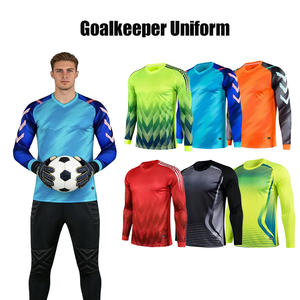 Divise da <span class=keywords><strong>Portiere</strong></span> All'Ingrosso di Alta Qualità, Set di Maglie da <span class=keywords><strong>Calcio</strong></span> con Maniche Lunghe Imbottite e Pantaloni - Product Image 1