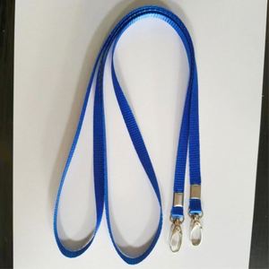 Custom Blue Polyester Lanyards for ID Badges with <b>Clip</b> Swivel <b>Hook</b> Eco-Friendly & Water Resistant Promotional Products - Product Image 3