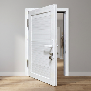 ประตูบานเปิด UPVC แบบกันเสียง กันน้ำ ทันสมัย ขนาด 81x205 ซม. พร้อมฉนวนกันความร้อน กันลม สำหรับภายนอกอาคาร ทางเข้าบ้าน/โรงงาน - Product Image 2