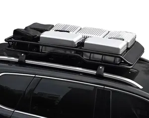 Evrensel araba çatı bagaj rafı 4 runner portbagaj sepeti SUV, kamyon, otomobil
