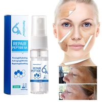 Spray réparateur apaisant pour peaux sensibles et abîmées par les stéroïdes, à base d'oligopeptide-1 fermenté, d'oligopeptide-3, d'ADN de saumon et de PDRN, 6A