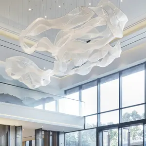 Professional Customized Indoor Design Ceiling Lights Luxury Crystal Pendant Light Modern Large Led Chandelier