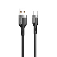 Kabel Data USB Silikon 1m Grosir Tipe A ke C 3A Kabel Data Pengisian Cepat Silikon untuk Ponsel Pengiriman Cepat