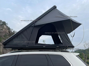 Cắm Trại Ngoài Trời phong cách mới không thấm nước trên mái nhà lều 2 người SUV Hợp kim nhôm vỏ cứng xe tải tam giác mái Lều hàng đầu - Product Image 4