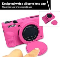 Étui et housse de protection en silicone pour appareil photo G7 X Mark II - Anti-humidité Dimensions 18cm*12cm*3cm