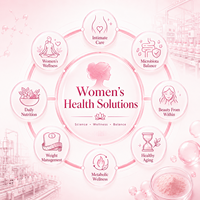 Poudre de prébiotiques pour femmes OEM avec Lactobacillus Plantarum CCFM8724, Hyaluronate de sodium, FOS, Poudre de canneberge pour les clients B2B