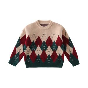 Pulls de Noël matelassés synthétiques assortis parent-enfant, style américain, haut de gamme, tricoté décontracté, coupe ample, pour la famille - Product Image 5