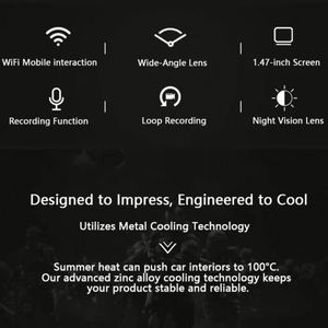 Camera hành trình ô tô thông minh 2K 4K Wifi <span class=keywords><strong>2</strong></span> kênh, camera kép trước và sau, hộp đen ghi hình - Product Image 3