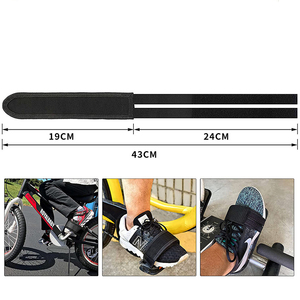 Sangle de pédale de vélo avec crochets et boucles, couvre-pieds de cyclisme, fixation, antidérapant, réglable, bandage de pédale de vélo - Product Image 4