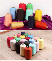 Fil 100% polyester DTY75D/2, anti-bactérien, filé à cœur, teintable, haute élasticité pour chaussettes et pulls