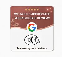 Support de table avec code QR dynamique Google Review en PVC et NFC pour menu de restaurant, Instagram, Facebook, LinkedIn
