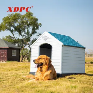 XDPC al por mayor al aire libre de plástico mascota gato perro perrera jaula casa