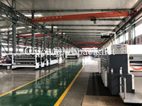 Machine d'impression flexographique et de découpe rotative à grande vitesse pour boîtes en carton ondulé, 2, 3, 4, 5 couleurs, 300 pièces/min, avec empileur