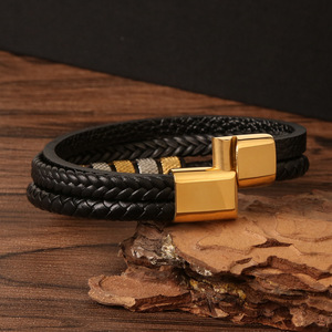 Pulsera de Hombre Original Hecha a Mano con Trenzado Versátil y Cierre Magnético, Accesorio para Aniversario, Fabricante de Joyería - Product Image 4